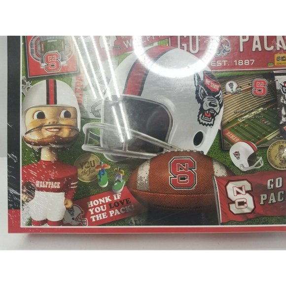 NC State Wolfpack 500 Piece Puzzle 24"x18" Go Pack Stadium Helmet Football A - Picture 6 of 9